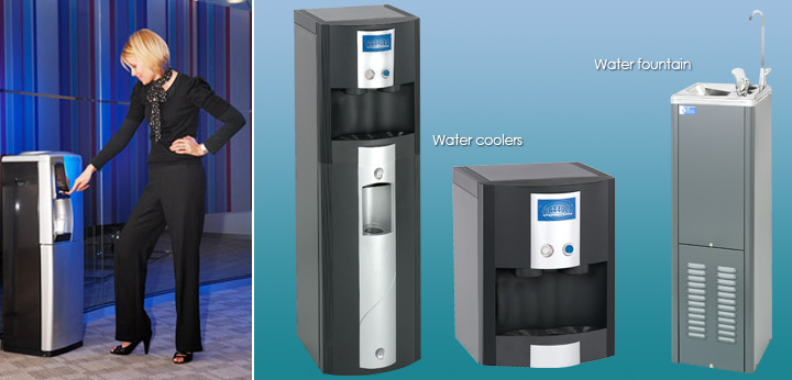 Water coolers.